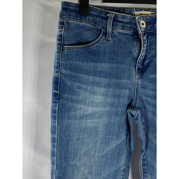 UNIQLO Women's Dark Blue Skinny Denim Straight-Leg Regular-Fit Jean SZ 24X33 - Picture 3 of 8